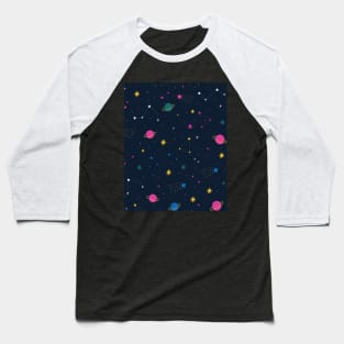 Star Galaxy  Design for Girls and Women's Baseball T-Shirt